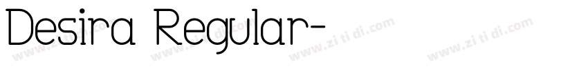 Desira Regular字体转换